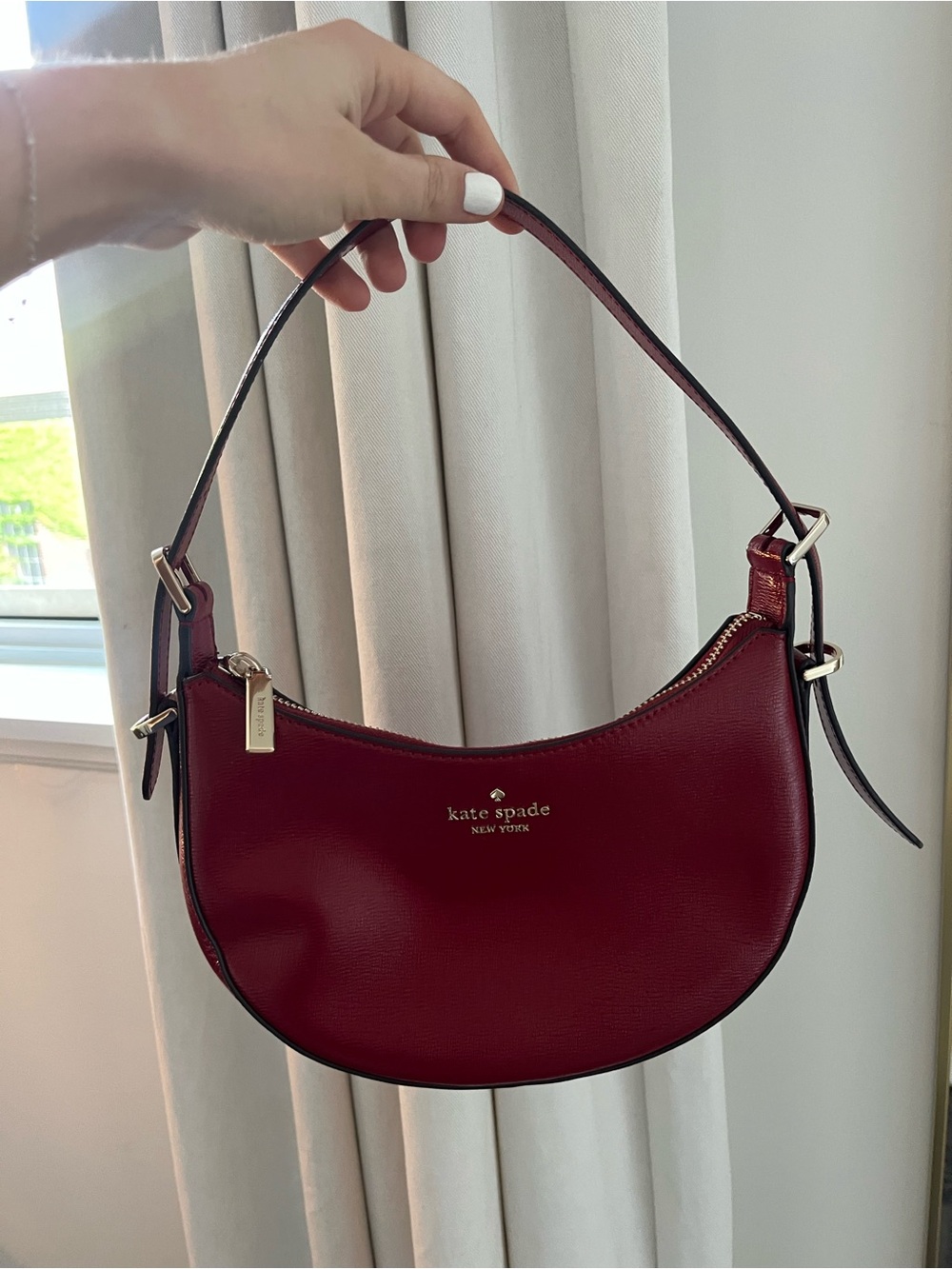 kate spade New York - Red Crescent Shoulder Bag